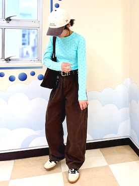 「DIESEL（ディーゼル）のアイテム」を使った、kanon31vさん（キッズ・153cm）の秋コーディネート