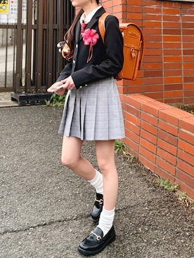 「GLOBAL WORK（グローバルワーク）のアイテム（トップス）」を使った、kanon31vさん（キッズ・150cm）の春コーディネート