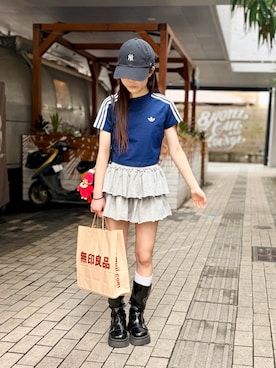 「pairmanon（ペアマノン）のアイテム」を使った、kanon31vさん（キッズ・150cm）の春コーディネート