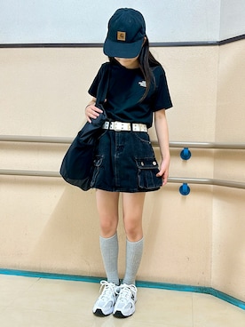 「NEW BALANCE（ニューバランス）の530（スニーカー）」を使った、kanon31vさん（キッズ・145cm）の夏コーディネート