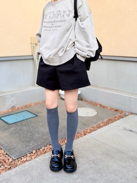 「GU（ジーユー）のアイテム」を使った、kanon31vさん（キッズ・150cm）の冬コーディネート