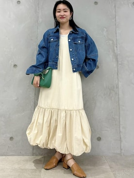 「ショート」｜「アイテム（ジャケット/アウター）」を使った、MAIさん（レディース・154cm）の春コーディネート