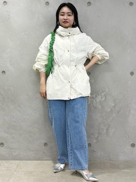 「新作」｜「アイテム（マウンテンパーカー）」を使った、MAIさん（レディース・154cm）の春コーディネート