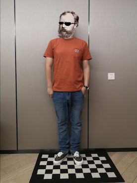 「BEN DAVIS（ベンデイビス）のアイテム（Tシャツ/カットソー）」を使った、octopusmanさん（メンズ・170cm）の秋コーディネート