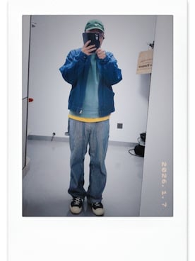 「no brand（ノーブランド）のアイテム」を使った、octopusmanさん（メンズ・170cm）の冬コーディネート