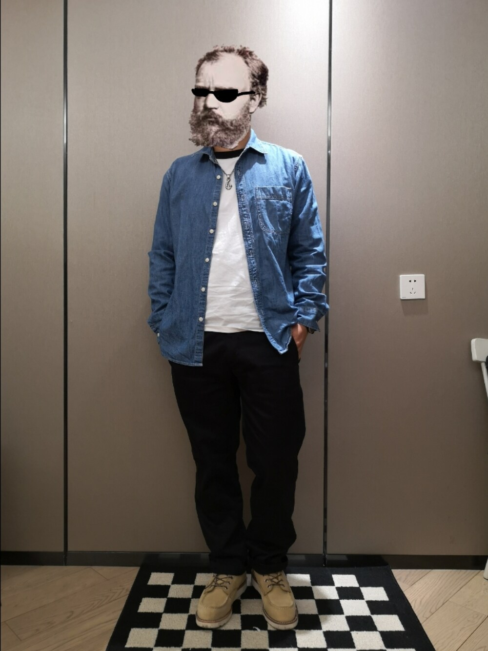 「DOCKERSのsize:W36（チノパンツ、その他）」を使った、octopusmanさん（メンズ・170cm）の冬コーディネートの1枚目の写真