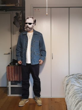 「アイテム（チノパンツ）」を使った、octopusmanさん（メンズ・170cm・40代）の冬コーディネート