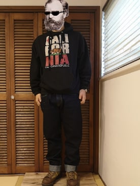 「LUMINOX（ルミノックス）のアイテム（アナログ腕時計）」を使った、octopusmanさん（メンズ・170cm）の冬コーディネート
