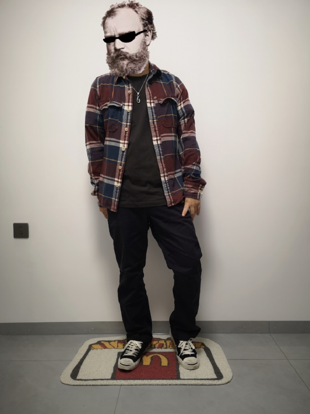 「D.M.G.のアイテム（チノパンツ、その他）」を使った、octopusmanさん（メンズ・170cm）の春コーディネートの1枚目の写真