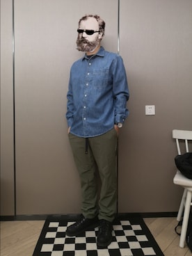 「Foxfire（フォックスファイヤー）のアイテム（パンツ）」を使った、octopusmanさん（メンズ・170cm）の冬コーディネート