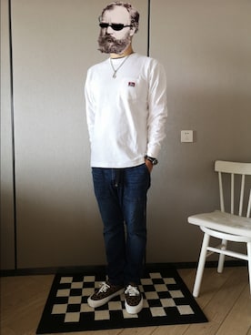 「BEN DAVIS（ベンデイビス）のアイテム（Tシャツ/カットソー）」を使った、octopusmanさん（メンズ・170cm）の秋コーディネート