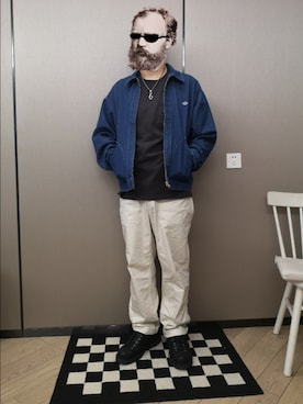 「DANTON（ダントン）のアイテム（デニムジャケット）」を使った、octopusmanさん（メンズ・170cm）の秋コーディネート