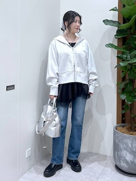 「HEREIAM（ヘレイアム）のアイテム」を使った、nanakoさん（レディース・167cm）の冬コーディネート