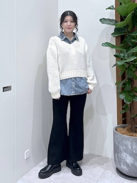 「BAYFLOW（ベイフロー）のアイテム」を使った、nanakoさん（レディース・167cm）の冬コーディネート