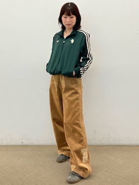 「アイテム（ジャージ）」を使った、MIさん（レディース・158cm）の秋コーディネート