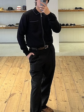 「Saturdays NYC（サタデーズ ニューヨークシティ ）のアイテム（帽子）」を使った、Hiroさん（メンズ・180cm）の冬コーディネート