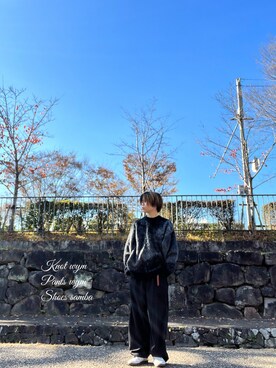 「WYM LIDNM（ウィム バイ リドム）のアイテム」を使った、RYUさん（メンズ・161cm）の冬コーディネート