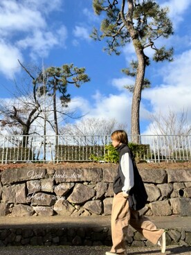 「WYM LIDNM（ウィム バイ リドム）のアイテム」を使った、RYUさん（メンズ・161cm）の冬コーディネート