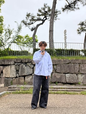 「LIDNM（リドム）のアイテム」を使った、RYUさん（メンズ・161cm）の春コーディネート