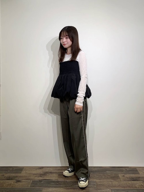 セール】サイドラインピンストライプスラックス（その他パンツ