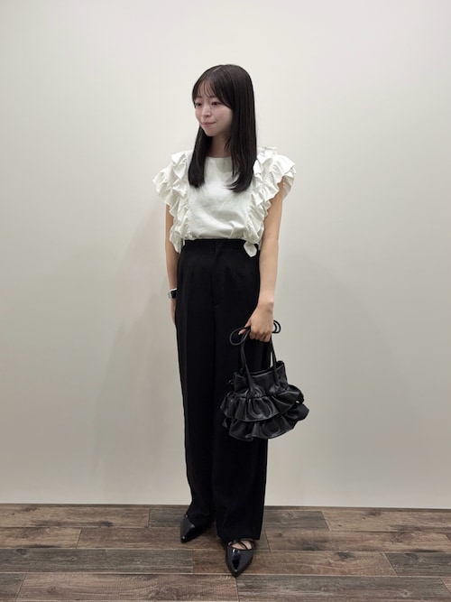 セール】『UR TECH DRYLUXE』リネンライクワイドパンツ（その他