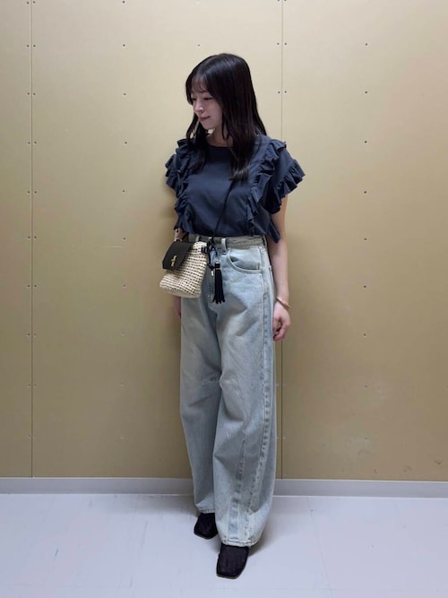 Tストラップメッシュサンダル