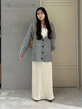 「アイテム（キャミソール）」を使った、tsukemonoemiさん（レディース・160cm・20代）の冬コーディネート