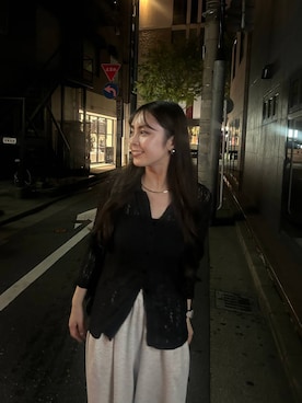 「アイテム（スウェットパンツ）」を使った、tsukemonoemiさん（レディース・160cm・20代）の夏コーディネート