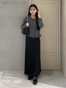 「アイテム（チョーカー）」を使った、tsukemonoemiさん（レディース・160cm・20代）の秋コーディネート