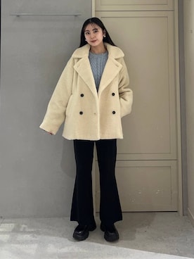 「アイテム（チョーカー）」を使った、tsukemonoemiさん（レディース・160cm・20代）の冬コーディネート