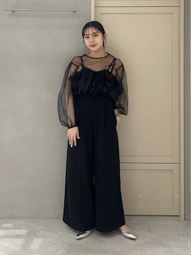 「アイテム（バレッタ/ヘアクリップ）」を使った、tsukemonoemiさん（レディース・160cm・20代）の夏コーディネート