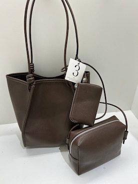 「LOWRYS FARM（ローリーズファーム）の３ＳＥＴトートＢＡＧ　642760（トートバッグ、ブラウン系）」を使った、tsukemonoemiさんの春コーディネート
