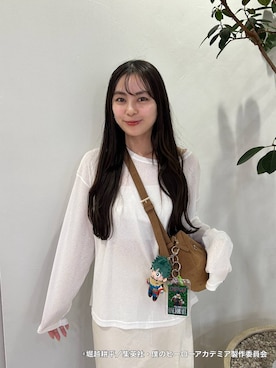 「アイテム（キーホルダー）」を使った、tsukemonoemiさん（レディース・160cm）の秋コーディネート