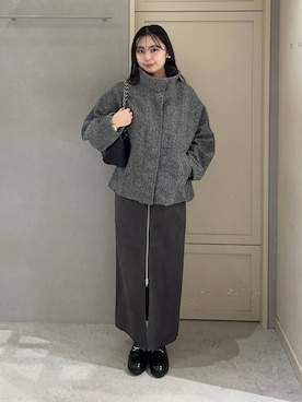 「アイテム（ブルゾン）」を使った、tsukemonoemiさん（レディース・160cm・20代）の秋コーディネート