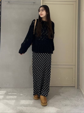 「アイテム（その他シューズ）」を使った、tsukemonoemiさん（レディース・160cm・20代）の冬コーディネート