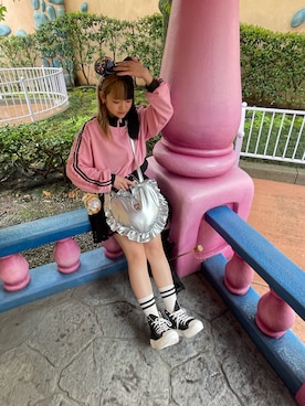 「WC（ダブル シー）のアイテム（トップス）」を使った、seinanananさん（レディース・158cm）の夏コーディネート