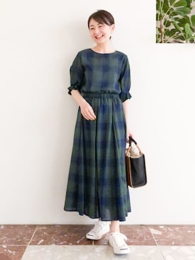 「155㎝コーデ」｜「アイテム（スニーカー）」を使った、Dessin_officialさん（レディース・155cm）の夏コーディネート