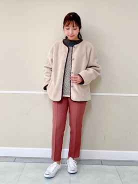 「ジャックパーセル」｜「アイテム（ブルゾン）」を使った、Dessin_officialさん（レディース・153cm）の冬コーディネート