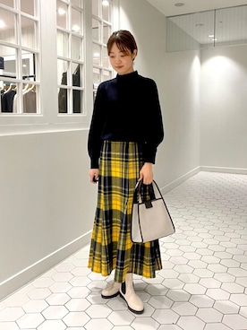 「フリルトップス」｜Dessin_officialさん（レディース・160cm）の秋コーディネート