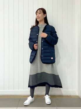 「ジャックパーセル」｜「アイテム（ワンピース/ドレス）」を使った、Dessin_officialさん（レディース・158cm）の冬コーディネート