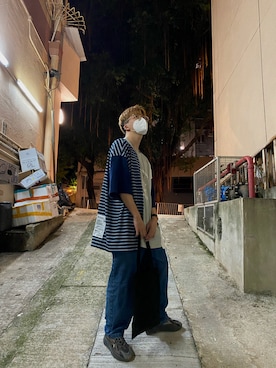 「DW（ディーダブリュー）のアイテム」を使った、7.chy.1.3さん（メンズ・171cm）の秋コーディネート