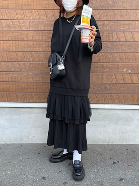 「H&M（エイチ・アンド・エム）のアイテム（ローファー）」を使った、maipuさん（レディース・155cm）の秋コーディネート