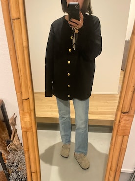 「アイテム（サンダル）」を使った、stmidさん（レディース・155cm）の秋コーディネート