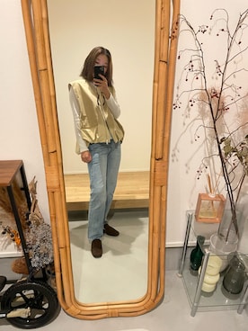 「ZARA（ザラ）のアイテム（ベスト）」を使った、stmidさん（レディース・155cm）の秋コーディネート