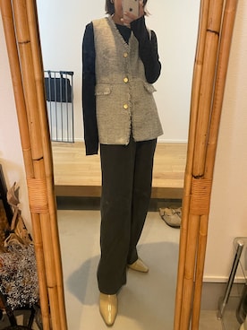 「grove（グローブ）のアイテム」を使った、stmidさん（レディース・157cm）の冬コーディネート