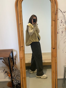 「ZARA（ザラ）のアイテム（ベスト）」を使った、stmidさん（レディース・155cm）の秋コーディネート