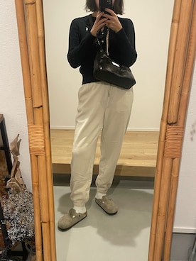 「アイテム（サンダル）」を使った、stmidさん（レディース・155cm）の秋コーディネート