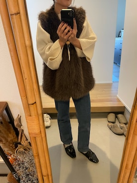 「アイテム（ドレスシューズ）」を使った、stmidさん（レディース・153cm）の冬コーディネート