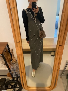 「アイテム（バレエシューズ）」を使った、stmidさん（レディース・153cm）の冬コーディネート