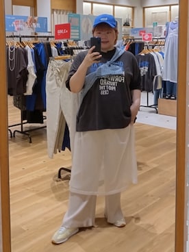 「coen（コーエン）のアイテム（その他パンツ）」を使った、coen みー子さん（レディース・162cm）の夏コーディネート